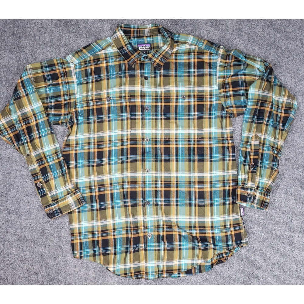 Patagonia Organic Cotton Work Shirt Button Up L/S Mens Medium